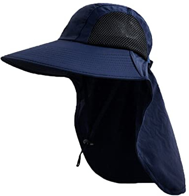 Sun Hat for Men Women with Neck Flap,UPF 50+ UV Protective Hiking Fishing Hats,Wide Brim Sun Hat for Women&Men …