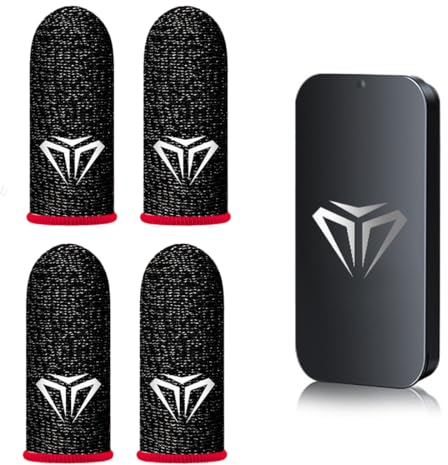 JTKREW 4 pcs Phone Games Manchon de Protection Gants Anti Transpiration pour écran Tactile pour Les Doigts et Les Pouces pour Jeu à écran Tactile Manette de Jeu pour téléphone Portable