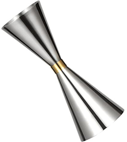 Amosfun Doseur Cocktail Acier Inoxydable Avec Graduation Intérieure Tasse à Mesurer Professionnelle Pour Barman Résistant Et Antirouille