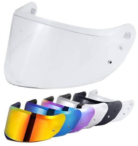 VCOROS Visière de Casque pour FF808 Stream II Visiere Casque Moto | Remplacement de Visière de Lentille de Casque de Bouclier de Vent de Moto Accessoires pour Le Casque intégral