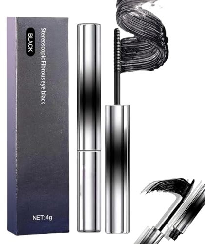 Iron Strong Mascara,3D Curling Eyelash Iron Mascara,Long-Lasting Volumizing Black,Waterproof Masc-ara,Mas-cara Black Volume and Length Waterproof,Smudge Proof Mas-cara,Tubing Mas-cara,Natural Masc-ara
