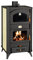 Prity FG18R Poêle à bois avec pieds et côtés peints décoratifs 23 kW