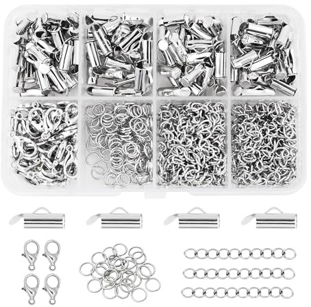 Mandala Crafts 10mm Silver Tone Jewelry Slider Clasps Connectors