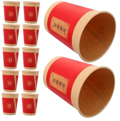 WRITWAA 50pcs Happy Paper Cup Style Paper Cup Disposable Party Wedding Banquet s Single Time Banquet s Party Decoration s Drinking s