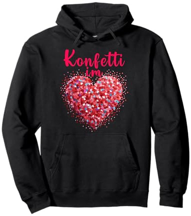 Konfetti im Herzen Karneval Fasching Konfetti Kostümersatz Pullover Hoodie
