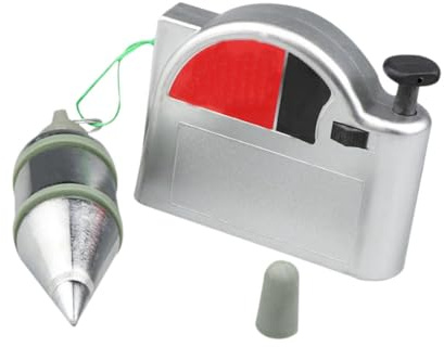 HAMPPLIES Martillo de Línea Magnético Automático Plomada de Alambre para Construcción y Carpintería Herramienta de Medición Vertical con Auto Bloqueo y Adhesión Magnética Superficies de
