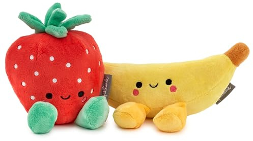 Hallmark Better Together Strawberry and Banana Magnetic Plush Pair