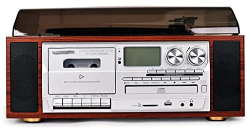 English Vintage Gramophone Retro Turntable Enregistreur CD Disc MP3 Radio Rec Téléphonographie Music Box Décor