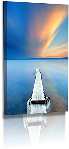 Fotoatelier Dirk Haas Premium Acrylglasbild XXL - Natur - Landschaft - Kroatien - Sonne - Bild - Holz - Meer - Steg - Sonnenuntergang - Wellness - Acrylglas : 45 cm x 30 cm