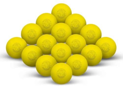 Signature Lacrosse Ball Set - Packs of 2, 4, 8, 12, and 100 - No Chemical Smell Massage Balls, Myofascial Release Tools, Back Roller, Muscle Knot Remover