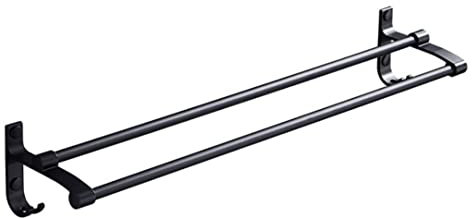 Handtuchhalter Wand Handtuchständer Bad Space Aluminium Handtuchhalter Mit Haken Doppel Handtuchhalter Wandhalterung Handtuchhalter Handtuchhalter Für Toilette Badezimmer Handtuchstange Badetuchhalter