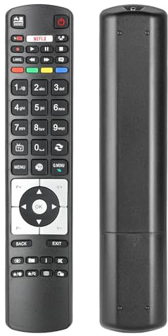 RC5118 fjärrkontroll, kompatibel med Telefunken Smart TV LF43FZ20, LU49FZ30, XF43D401, XH32A301, WF43-EA41, XF43B400, XF50A401, XU40A401, ersättningsstyrenhet med Youtube Netflix-knappar