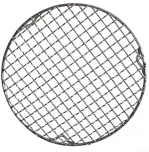 GPDMNBNX, Rundes Kühlregal-BBQ Edelstahl Barbecue Rundgrill Maschendraht Outdoor(D25cm)