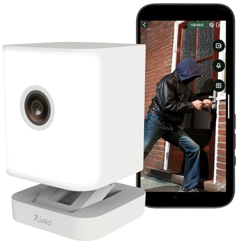 7links WLAN Kamera Outdoor: Wetterfeste Dualband-IP-Kamera, 4MP, Farbnachtsicht, IP65 (Dualband WLAN-Überwachungskamera, Überwachungs außen, PC)