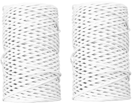 jojofuny 2 Rolls Floral Wire Twine Paper Wrapped Wired Twine for Crafts Flexible Flower Stem Wire with Professional Strength for Bouquet Binding Garden Decoration Wedding Use
