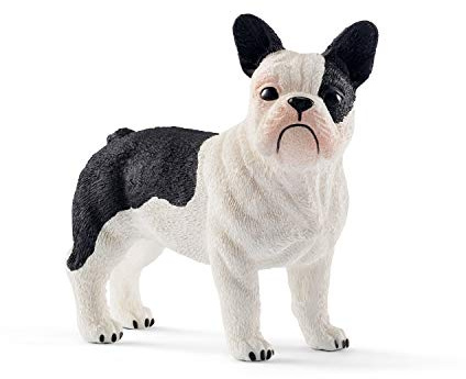 Schleich Farm World | Französische Bulldogge 13877 | 2 x 5 x 4 cm | Spielfigur ab 3 Jahren | schleich Bauernhof Spielfigur | detailgetreue Tierfigur | Geschenk für Jungen und Mädchen