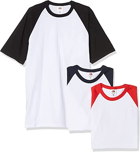Fruit of the Loom Men's Baseball Classic Short Sleeve T-Shirt (Pack of 3)