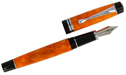 Lindauer Füller, Füllfederhalter, F859 in Orange, hochwertige Feder Made in Germany: 1.9