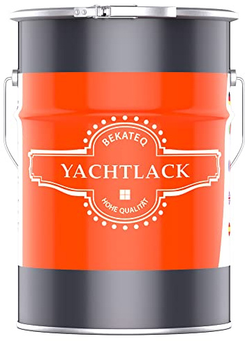 BEKATEQ LS-100 båtlack, färglös för inomhus- och utomhusbruk, 10 liter, glänsande, klarlack för trä, parkettlack, trapplack, fartygslack, yachtlack, hög belastning, väderbeständig, söt och havssäker