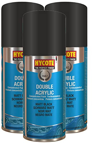 Hycote Matt Black 150ml (Pack of 3)