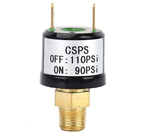 110-220V AC 6-36V DC Interruttore di Controllo della Pressione del Compressore d'aria Interruttore di Controllo della Pressione Valvola 90-110 PSI Pressostato Ad Uso Intensivo