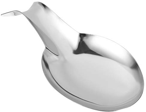 Cabilock Poggia Cucchiaio Supporto Salvaspazio in Acciaio Inossidabile Portamestolo Resistente al Calore per Barbecue e Locali per Utensili da Cucina