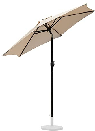 CLIPOP Outdoor Garden Parasol 2M Parasol Umbrella with Crank and Tilt,UV Protection, Market Table Parasol for Outdoor, Garden, Patio, Beach