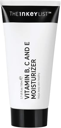 The INKEY List Vitamin B, C and E Moisturiser 50ml, Lightweight Moisturising Face Cream, AM/PM Skincare, Vegan Friendly, Suitable For All Skin Types