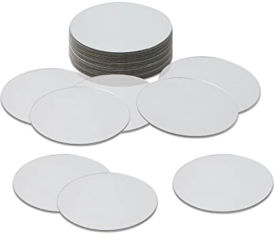YXYAOLEE 20er-Pack Kleiner Runde Mini Fliesen Spiegel Aufkleber Spiegel Tablett für Handwerk Dekoration DIY Projekte Supplies (10 x 10cm)