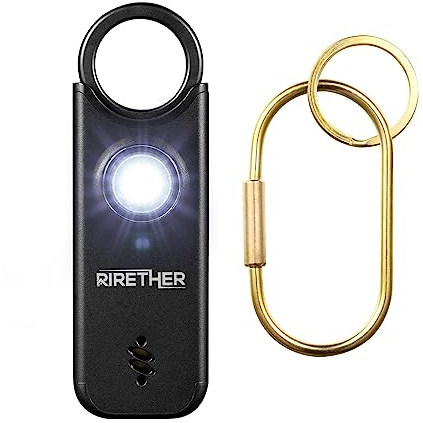 Personal Alarm for Women, Men, Kids, 2023 Upgraded Vibration Sensing Alarm, Elderly Protection Self Defense Siren with Strobe LED Light, USB-C Rechargeable 135dB Emergency Security Alarm (Black)