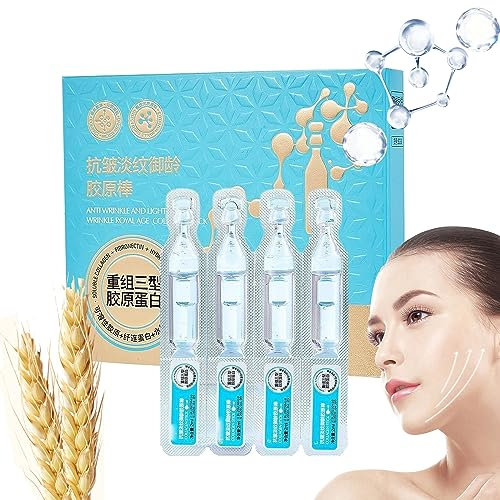 Youthfuse Anti-aging Ampoule Essence, Ant_Wrinkles and Light Wrinkles Collagen Stick, Anti-Wrinkle Ampoule Serum, Anti-aging Moisturizing Ampoule Essence (1 Set)