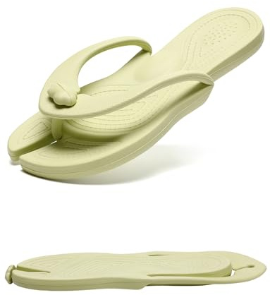 Unisex Shower Shoes Travel Slippers, Folding Slides Sandals-JDgreenL