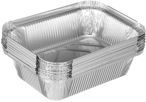 Mikinona 40 Pièces Plateau De Service Plateaux En Aluminium Pour Four Lèchefrite Pour Gril En Aluminium Boîte à En Aluminium Conteneur De Cookies Casseroles Pour Cuisiner Plateau Rond