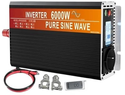 Coche Inversor Inversor De Onda Pura 6000W 5000W 4000W 3000W Convertidor 12v 24v A 220v Transformador Enchufe USB 50hz Convertidor(3000W-24V-220V-50HZ)