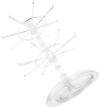 COLLBATH Drehbarer Schmuckständer Mit Sockel Schmuck-organizer-gestell Für Ringe Ohrringe Halsketten Haarschmuck Aus Kunststoff Einfache Installation