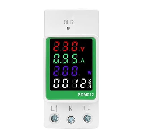 EBGAZSPD Misuratore di Potenza Digitale for elettricità su Guida DIN Watt Kwh Wattmetro Volt AMP Frequenza Amperometro Voltmetro AC 110V 220V 100A(220V with RS485)