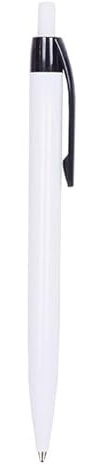 VANDA 100 Penne Personalizzate con Scritta e Logo - Penna in Plastica con Stampa UV a Colori, Idea Personalizzabile Ufficio, Inaugurazioni, Fiere, Gadget Promozionali (Nero, 100 Penne)