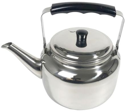 Bouilloire sifflante en acier inoxydable – Théière chauffante portable pour usage domestique – Pot à eau bouillante en métal avec fonction sifflet