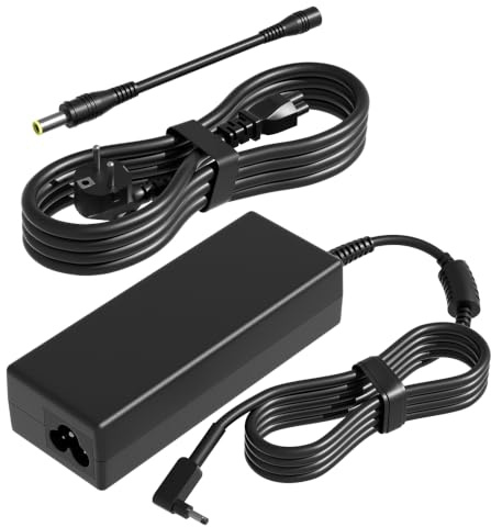 PowerPortnerLink Chargeur 65W Compatible avec Acer Aspire 14 15 5 3 1 R14 R13 V13 Vero/Go 14 15, Spin 1 3 5, Swift 5 3 1 11 12, Ordinateur Portable TravelMate P2 P4 P6 X3