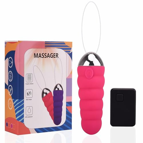 Vibrator mit Fernbedienung 10 Modi Vibration für Frauen G Punkt Vibrations Ei Tragbares Sex Spielzeug für die Paare Leises Sexspielzeug Vibratorensets für Frauen LZYLWC (Rosa)