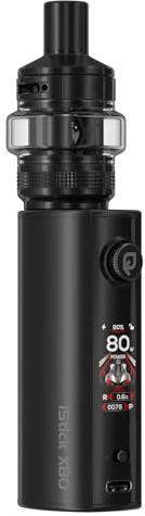 For Eleaf iStick X80 Kit 80W Box MOD Smart Button Vape con serbatoio Melo X da 5 ml compatibile con bobine EC Vaporizzatore per sigarette elettroniche (Nero)