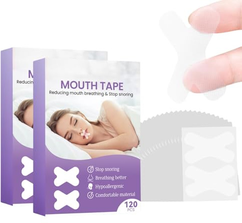 Mundpflaster Schlafen,Mouth Tape for Sleeping,240 Pcs Anti Schnarch Schlafpflaster,Sleep Strips Mundband,Hilft Gegen Schnarchen & Entwickelt Nasenatmungsgewohnheiten,Für Erholsamen,Tiefen Nachtschlaf