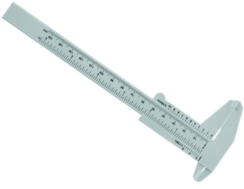 Genérico Regla de Medición para 150 Mm de Plástico Gris Calibrador Facial Pequeño Herramienta de Medición para Microblading de Profesional para Salón y Uso Doméstico