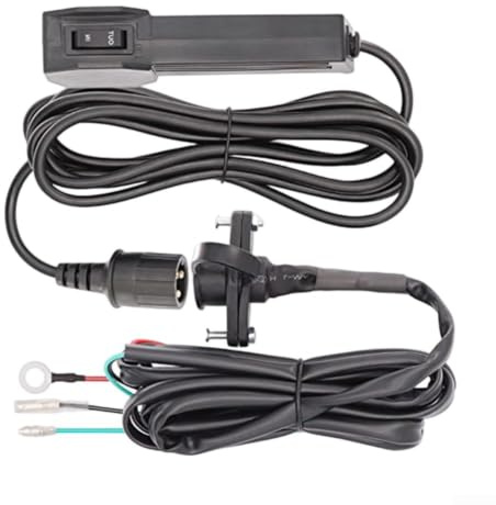Commutatore manuale cablato per verricello elettrico, telecomando 12 V Ma-nuelle con manopola da 16 A, kit di controllo impermeabile per ATV UTV offroad autosoccorso e rimorchio