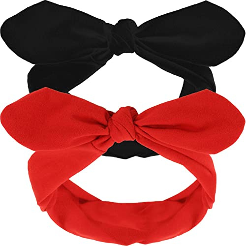 Haarband, Retro, Halloween, aus Baumwolle, Haarbänder mit Schleifen, handgefertigt, Vintage-Stil, aus Eisendraht, Hasenohren, für Frauen
