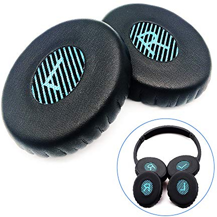 Bose Replacement Ear Pads by SOULWIT - Professional Earpads for Bose On-Ear 2 (OE2 & OE2i), SoundTrue, SoundLink Headphones - Black Cushions
