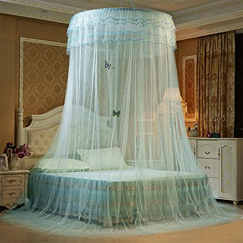 Romantische Kuppel Moskitonetz Doppelbett 1 Eingang, Spitze Prinzessin Bett Baldachin zum Single zu King Size Betten Ideal für Schlafzimmer Dekorative-Grün
