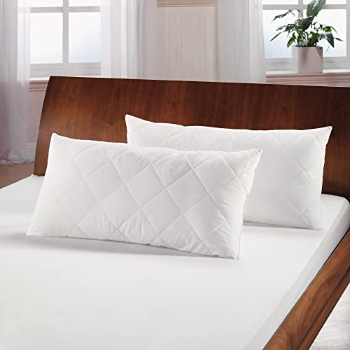 Bestlivings Hochwertige Kopfkissen im 2er Pack 40x80cm (400 silik. PES-Kügelchen Füllung), maschinenwaschbar bis 95 Grad und Hausstauballergiker geeignet