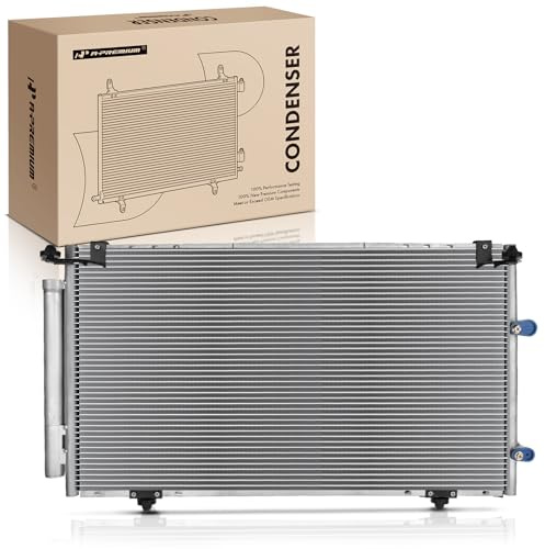 A-Premium Air Conditioning A/C Condenser Compatible with Toyota Camry 2002-2006, Solara 2004-2008 & Lexus ES300 2002-2003, ES330 2004-2006