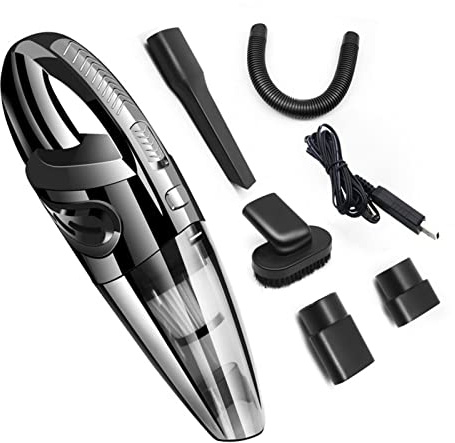 HUIOP Vacuum Cleaner,Car Vacuum Cleaner Dust Buster Handheld Vacuum Cordless Quick Charging Portable for Home Kitchen Car Wet Dry Cleaning